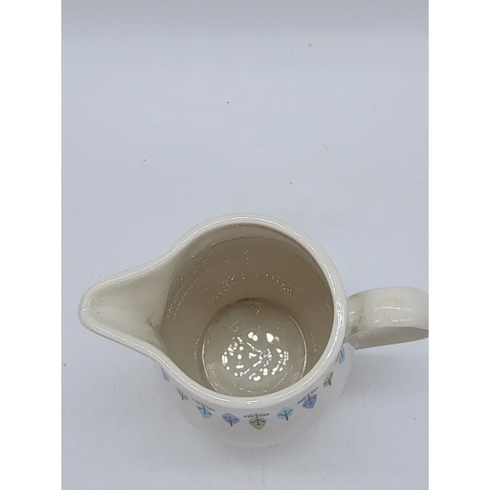 Syracuse China Carefree Nordic Creamer Pitcher Mid Century Modern MCM USA Made